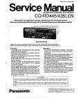 Сервисная инструкция Panasonic CQ-RD445LEN, CQ-RD435LEN