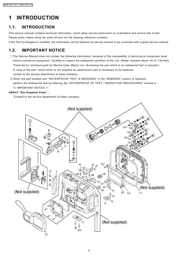 Сервисная инструкция Panasonic DMW-MCFT1