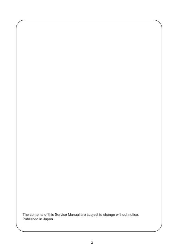 Сервисная инструкция Panasonic DX-600, DX-800 Service Manual