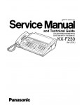 Сервисная инструкция Panasonic KX-F230