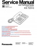 Сервисная инструкция Panasonic KX-T2310