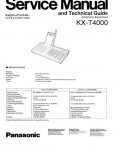 Сервисная инструкция Panasonic KX-T4000