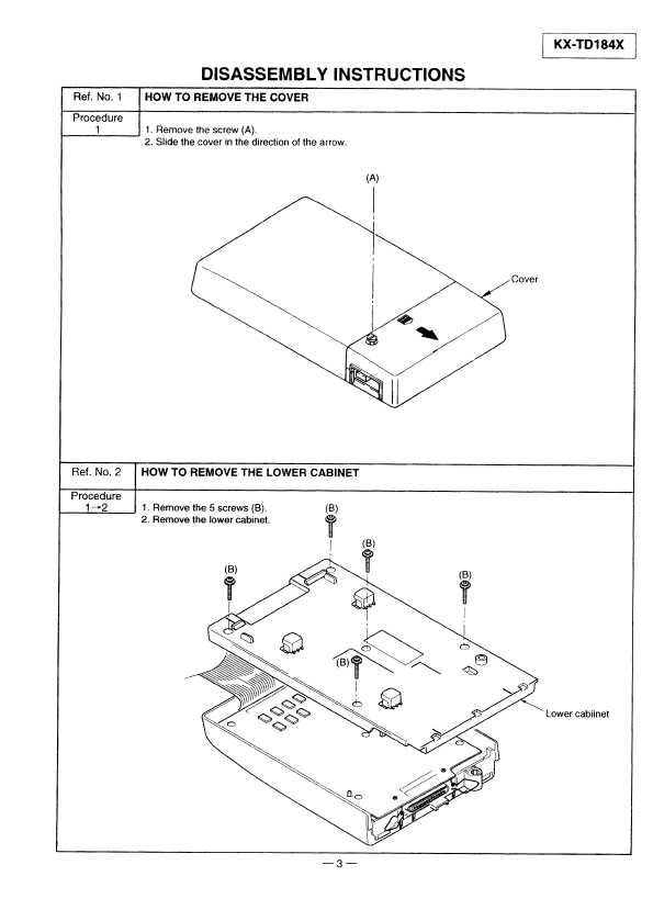 Сервисная инструкция Panasonic KX-TD184X