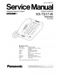 Сервисная инструкция Panasonic KX-TS17W