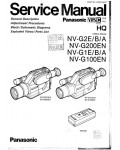 Сервисная инструкция Panasonic NV-G1E, B, A