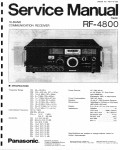 Сервисная инструкция Panasonic RF-4800