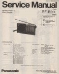 Сервисная инструкция PANASONIC RF-B20L