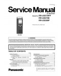 Сервисная инструкция Panasonic RR-US570E, RR-US590P