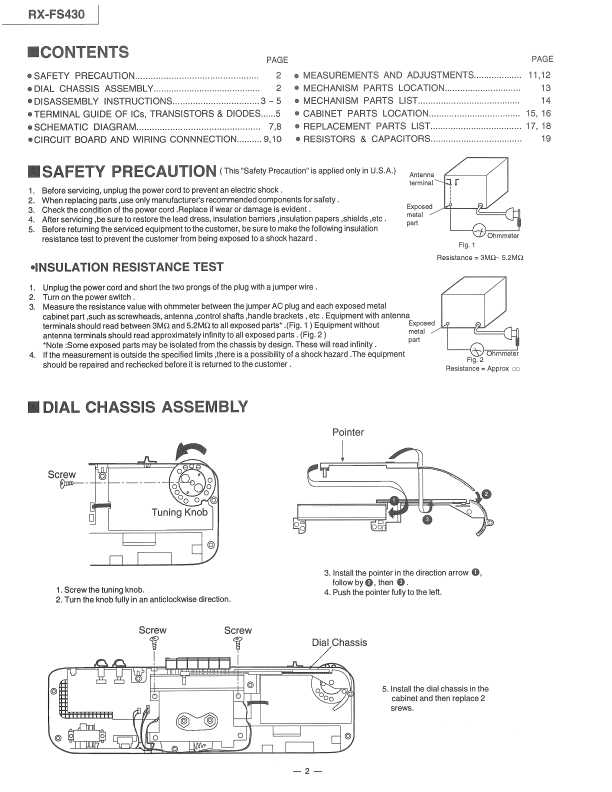 Сервисная инструкция Panasonic RX-FS430