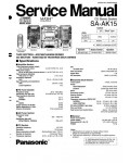 Сервисная инструкция Panasonic SA-AK15