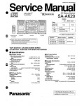 Сервисная инструкция Panasonic SA-AK20
