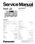Сервисная инструкция Panasonic SA-PM321P