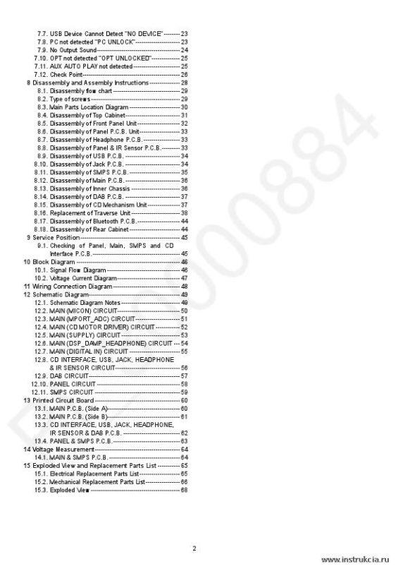 Сервисная инструкция PANASONIC SA-PMX92EB, PMX94EG