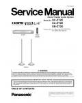 Сервисная инструкция Panasonic SC-ZT2E, SU-ZT2E, SB-ZT2E