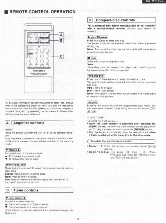 Сервисная инструкция Panasonic SG-HM30L