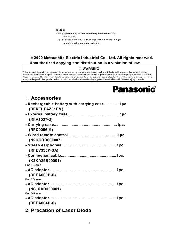 Сервисная инструкция Panasonic SJ-MR200