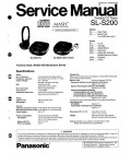 Сервисная инструкция Panasonic SL-S200