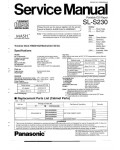 Сервисная инструкция Panasonic SL-S230