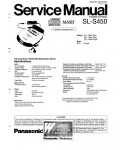 Сервисная инструкция Panasonic SL-S450