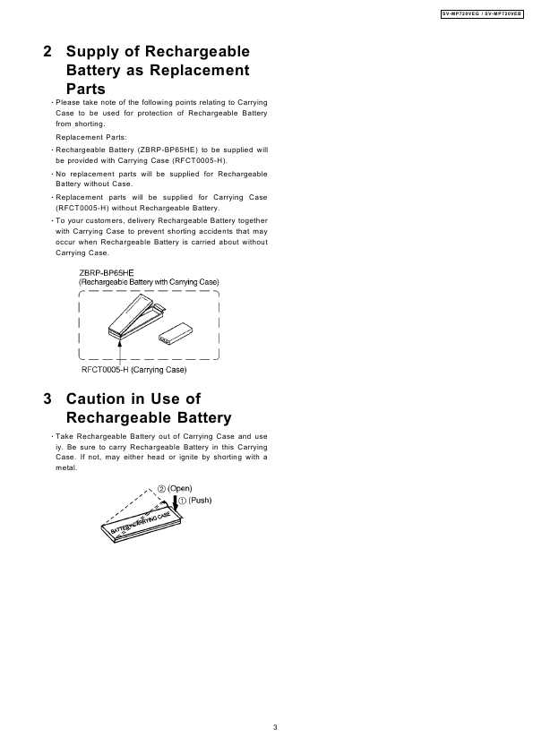 Сервисная инструкция Panasonic SV-MP720