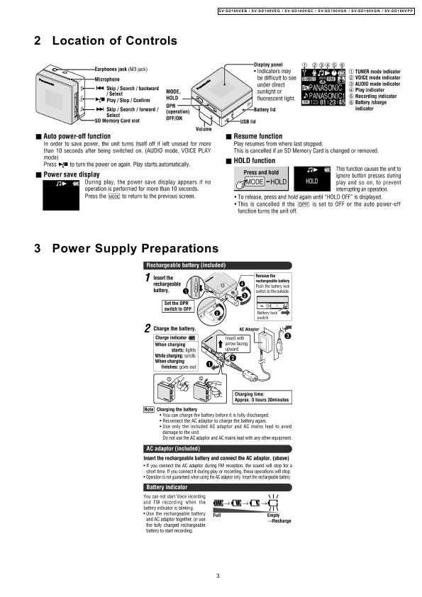 Сервисная инструкция Panasonic SV-SD100