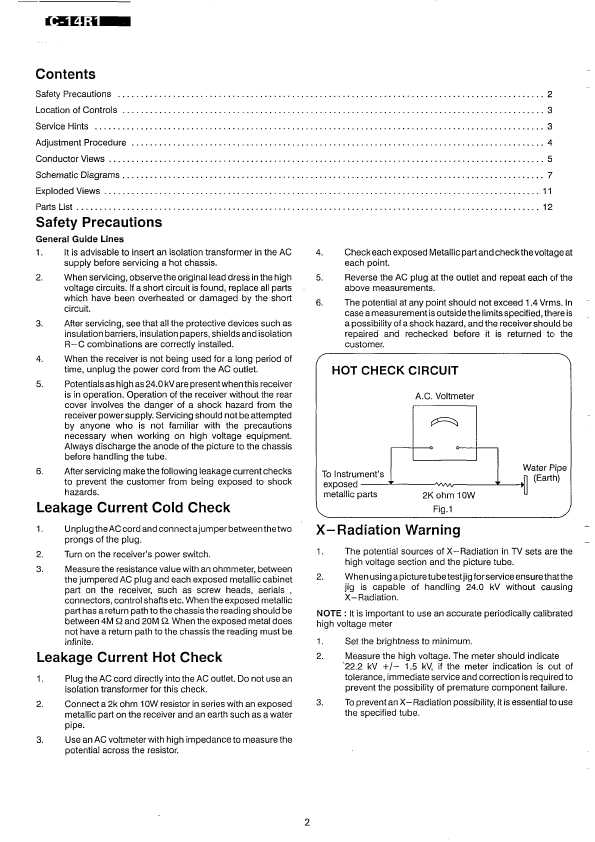 Сервисная инструкция Panasonic TC-14R1, Z-3-Chassis