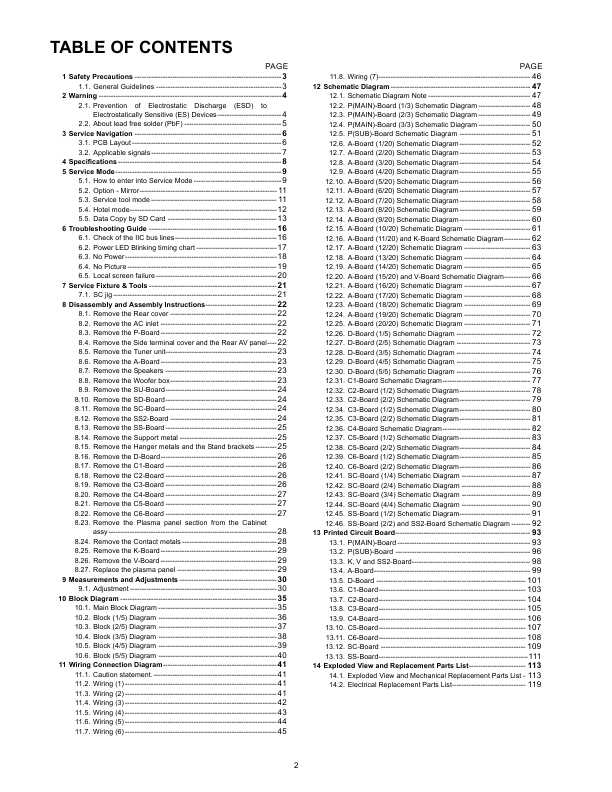 Сервисная инструкция Panasonic TC-P58VT25, GPF13DU