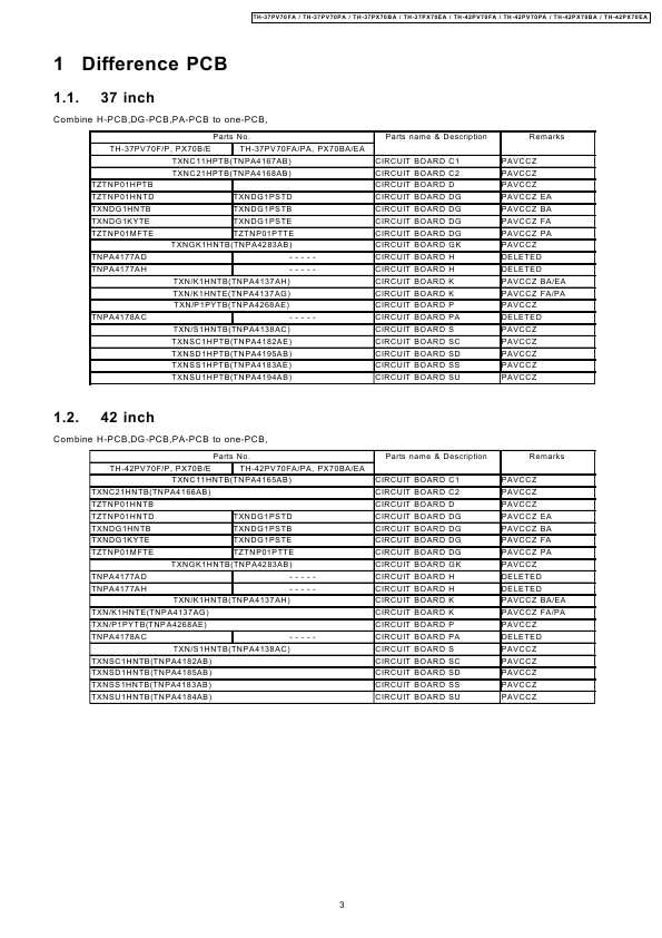 Сервисная инструкция Panasonic TH-37PV70, TH-42PV70, TH-42PX70, GPH10DE chassis