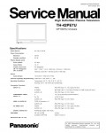 Сервисная инструкция Panasonic TH-42PE7U GP10DHU chassis
