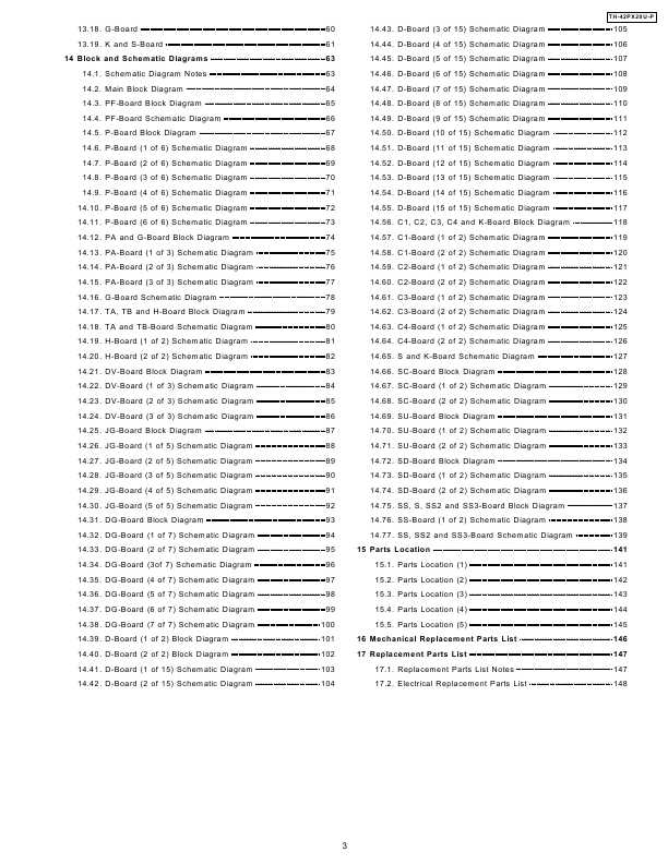 Сервисная инструкция Panasonic TH-42PX20U-P