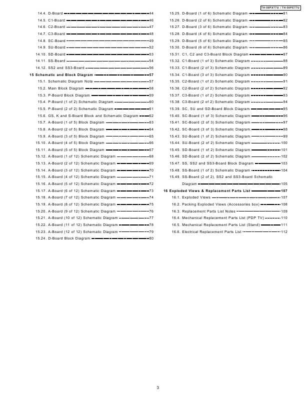Сервисная инструкция Panasonic TH-50PE77U, TH-50PX77U
