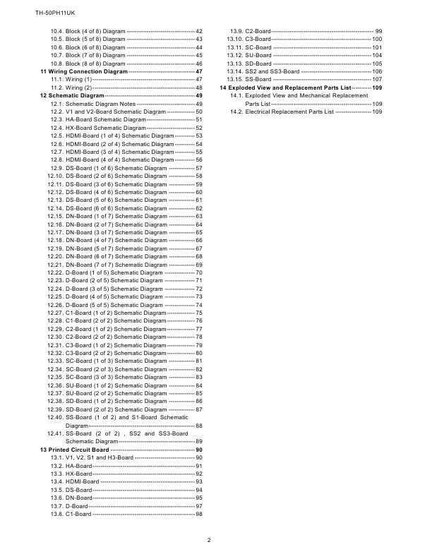 Сервисная инструкция Panasonic TH-50PH11UK, GPH11D