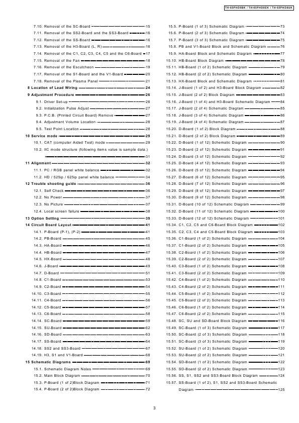 Сервисная инструкция Panasonic TH-65PHD8BK