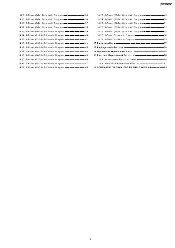 Сервисная инструкция Panasonic TH-L26X10A