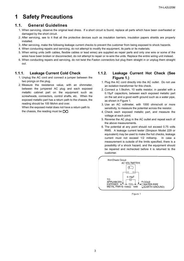 Сервисная инструкция Panasonic TH-L42U20M