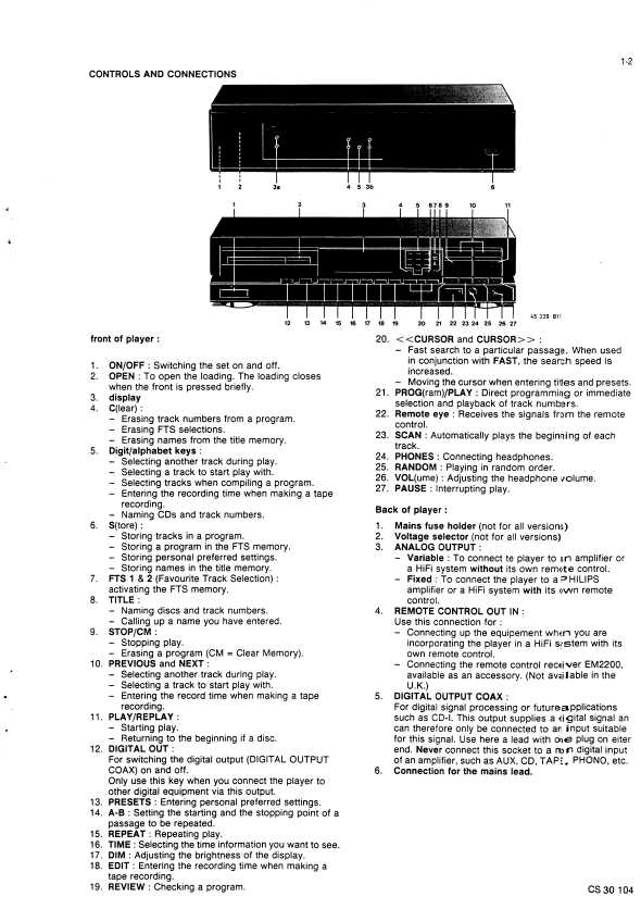 Сервисная инструкция Philips CD-634, CD-834