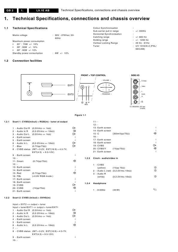 Сервисная инструкция Philips L9.1E AB