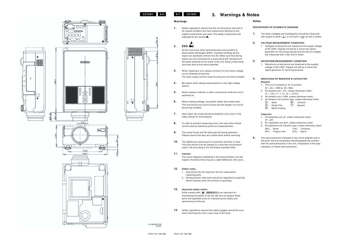 Сервисная инструкция Philips LC-1241