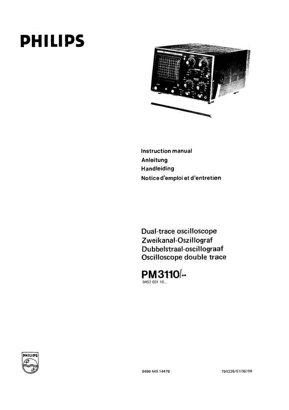 Сервисная инструкция Philips PM-3110