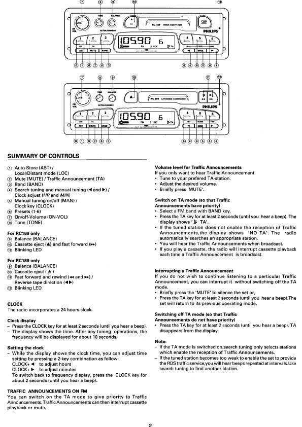 Сервисная инструкция Philips RC-169, RC-189