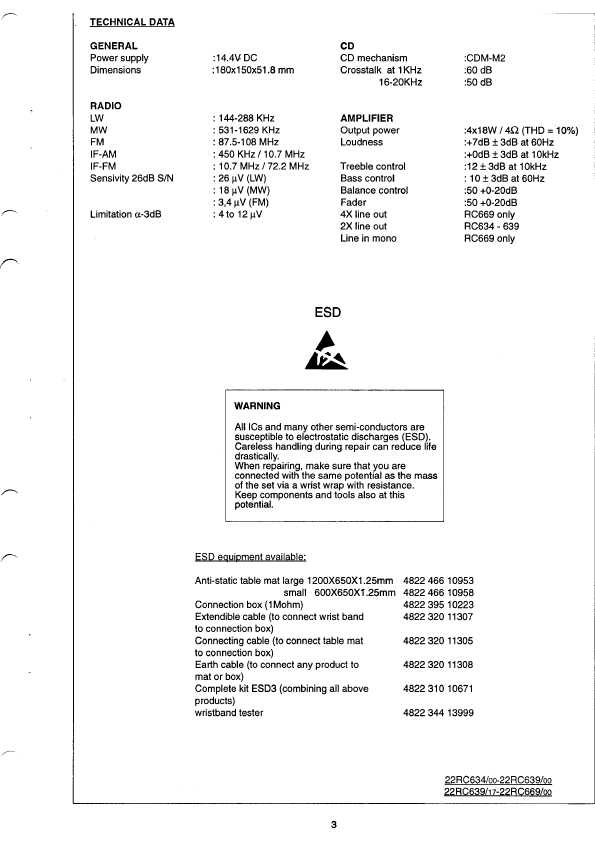 Сервисная инструкция Philips RC-634, RC-639, RC-669