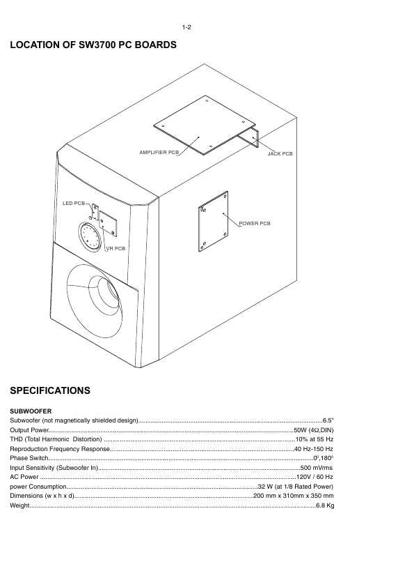 Сервисная инструкция Philips SW-3700, SW-3800