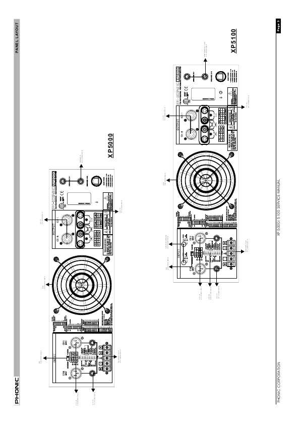 Сервисная инструкция PHONIC XP-5000, XP-5100