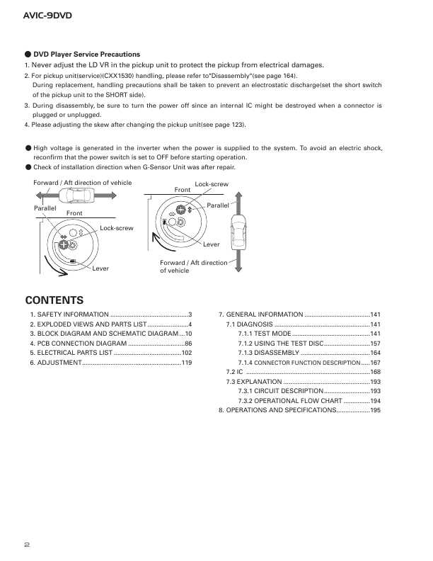 Сервисная инструкция Pioneer AVIC-9DVD