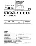 Сервисная инструкция Pioneer CDJ-500, CDJ-500G