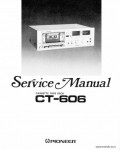 Сервисная инструкция PIONEER CT-606