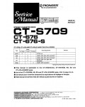 Сервисная инструкция Pioneer CT-676, CT-676S, CT-S709