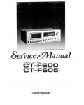 Сервисная инструкция Pioneer CT-F600, CT-F605