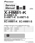Сервисная инструкция PIONEER X-HM71, HM81, RRV4322