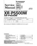 Сервисная инструкция Pioneer XR-P4500M, XR-P5500M